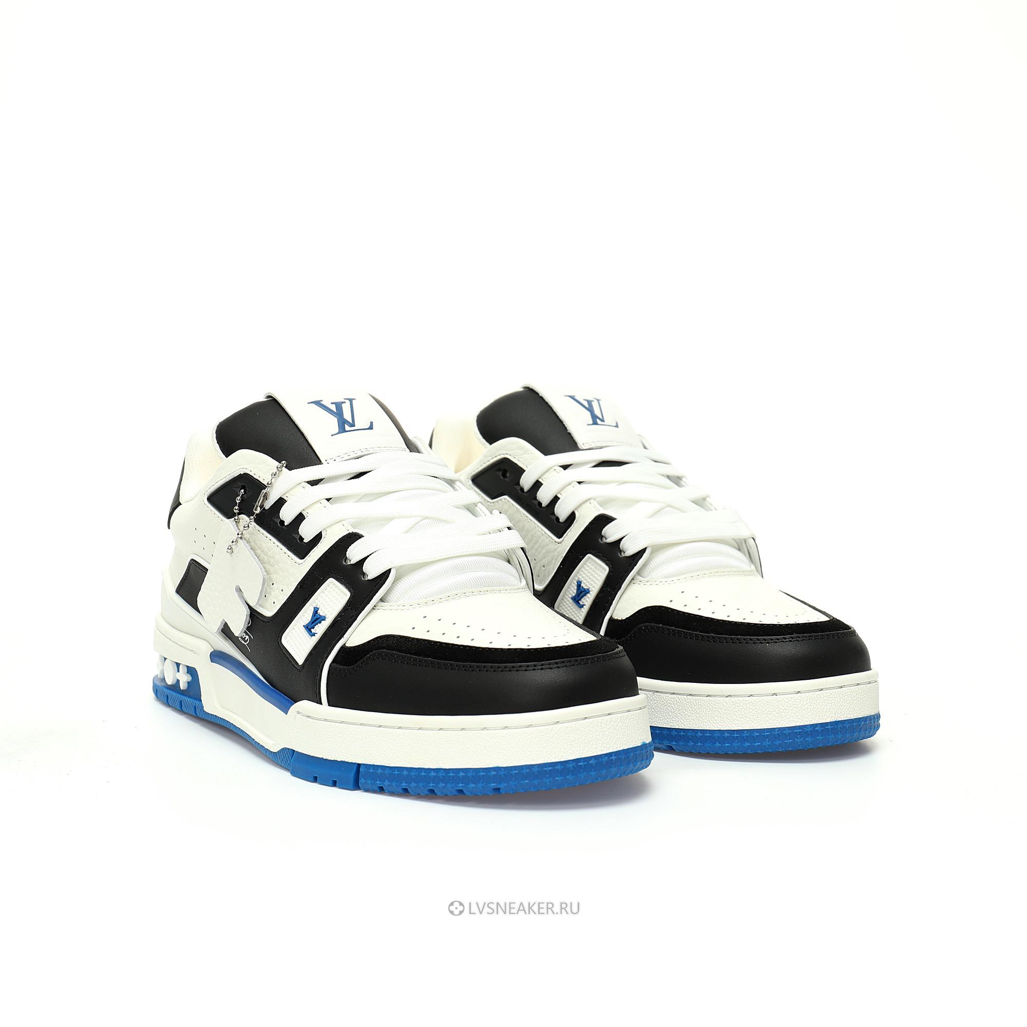 Louis Vuitton LV Trainer "Blue Black White" 1ADDYX Sneakers
