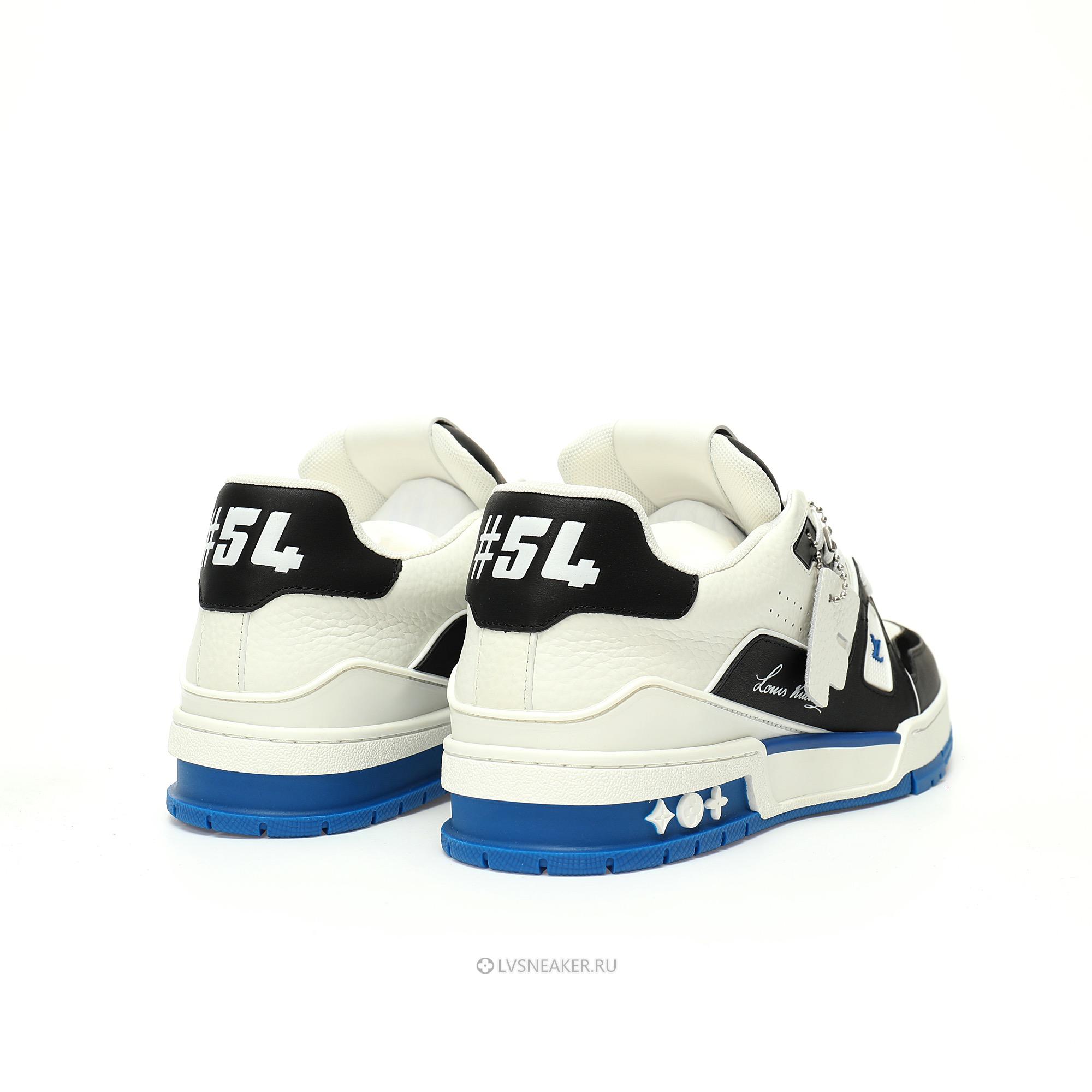 Louis Vuitton LV Trainer "Blue Black White" 1ADDYX Sneakers