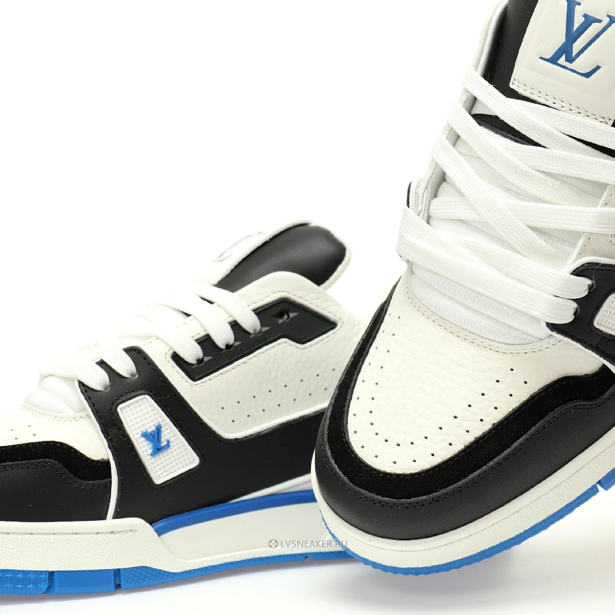 Louis Vuitton LV Trainer "Blue Black White" 1ADDYX Sneakers