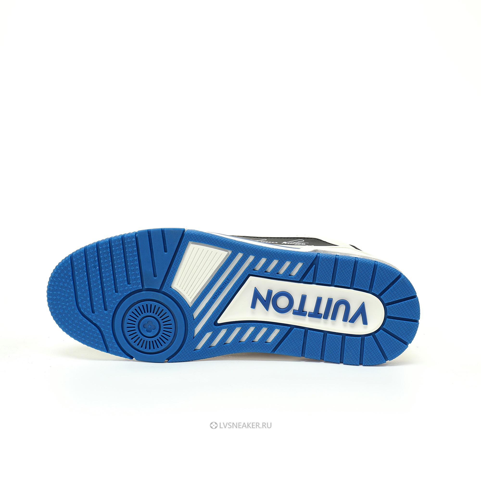 Louis Vuitton LV Trainer "Blue Black White" 1ADDYX Sneakers