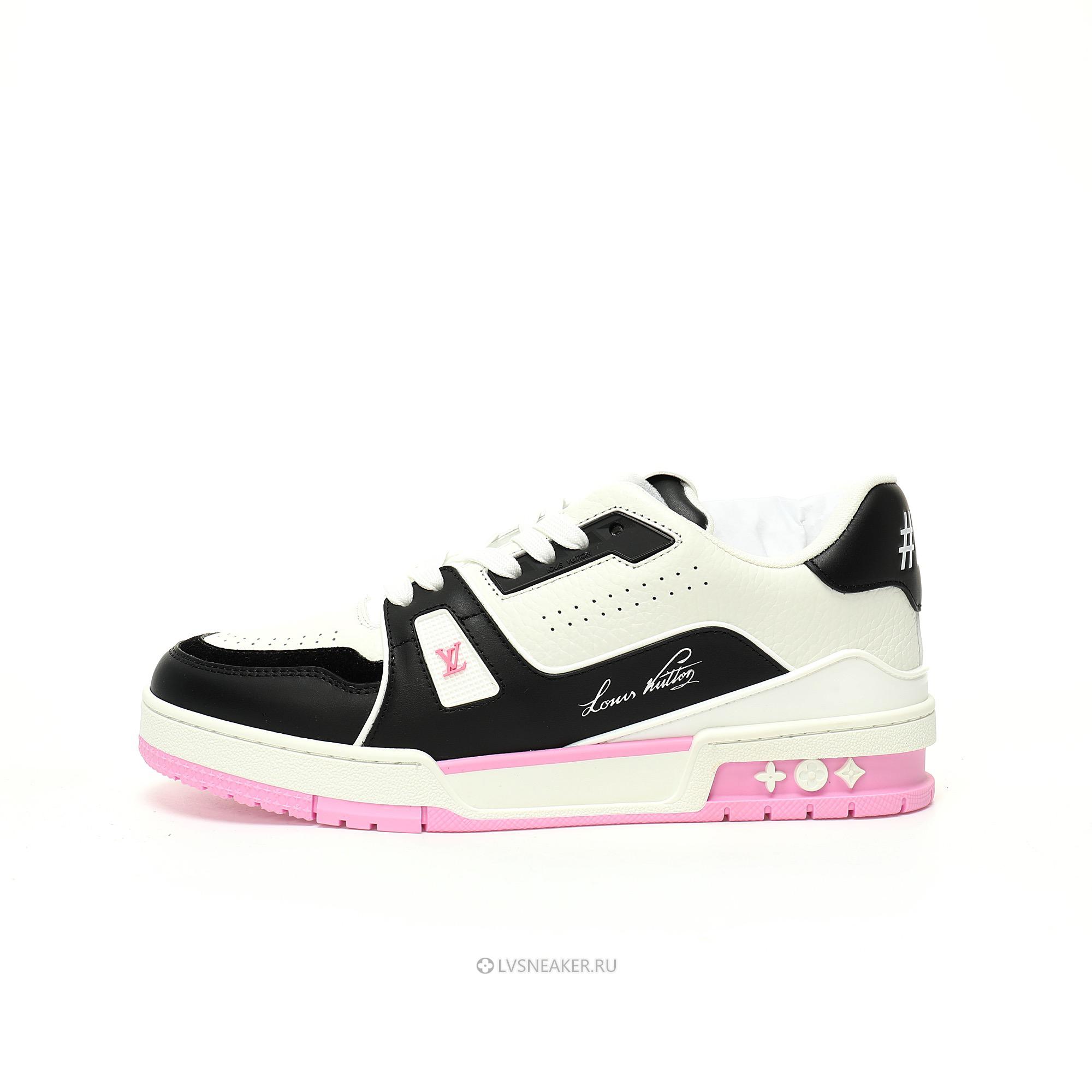 Louis Vuitton LV Trainer "Pink Black White" 1ADF3W Sneakers