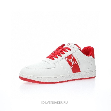 Louis Vuitton LV Rivoli "White with Red Side Monogram Band" 1AAV9J Sneakers