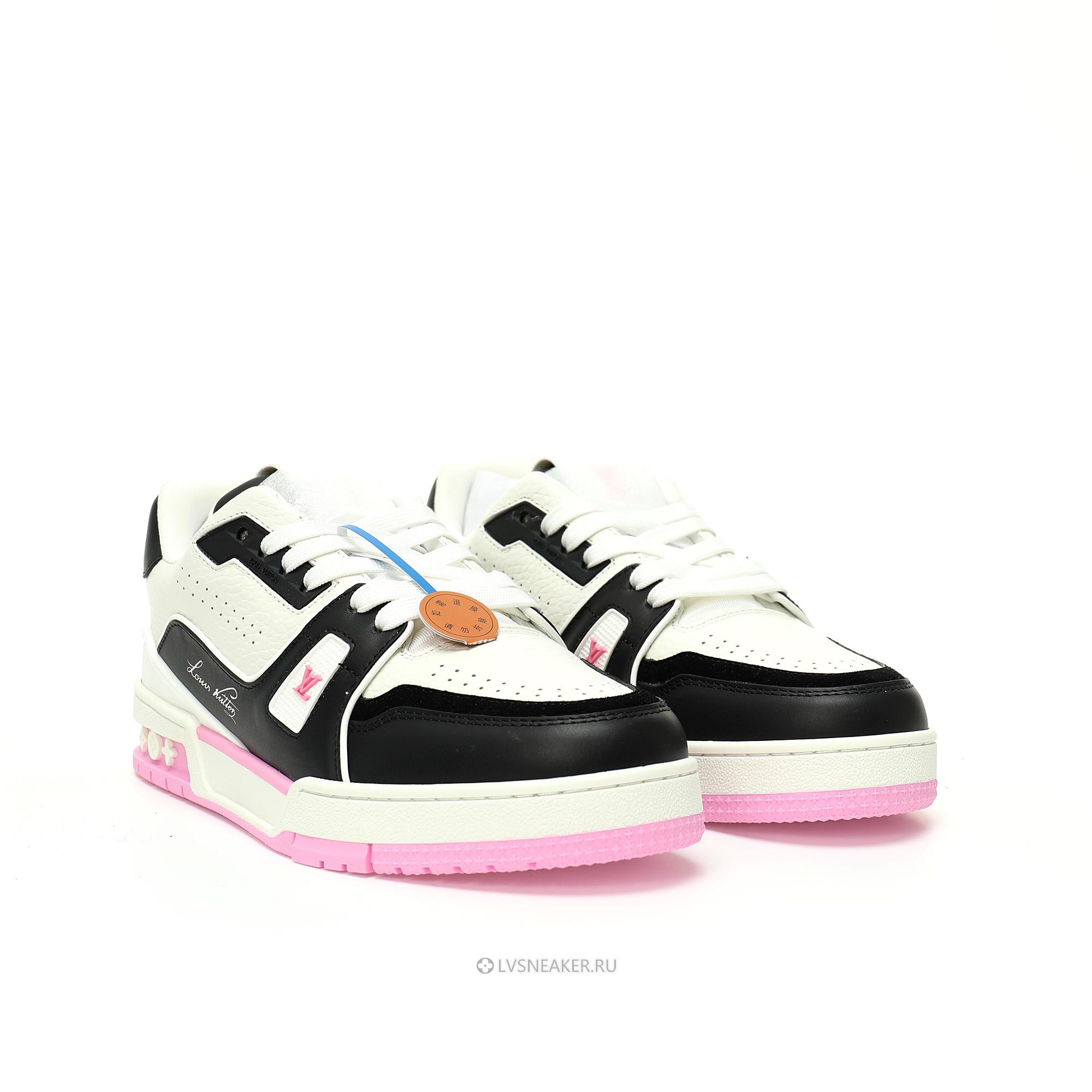 Louis Vuitton LV Trainer "Pink Black White" 1ADF3W Sneakers