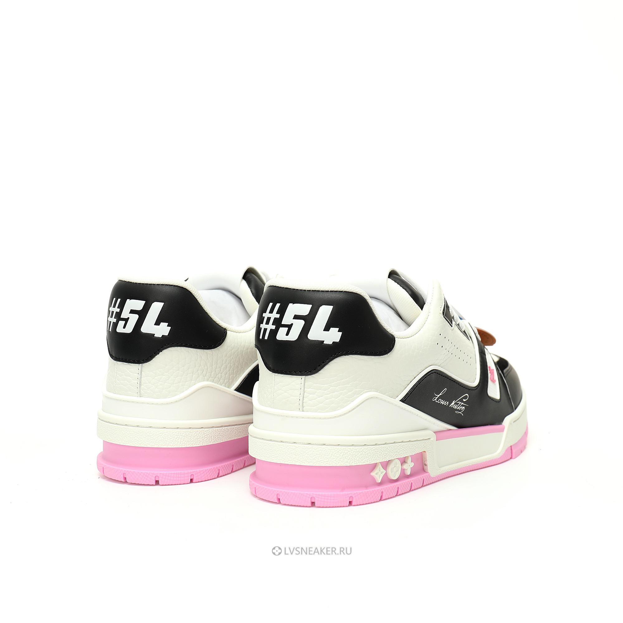 Louis Vuitton LV Trainer "Pink Black White" 1ADF3W Sneakers