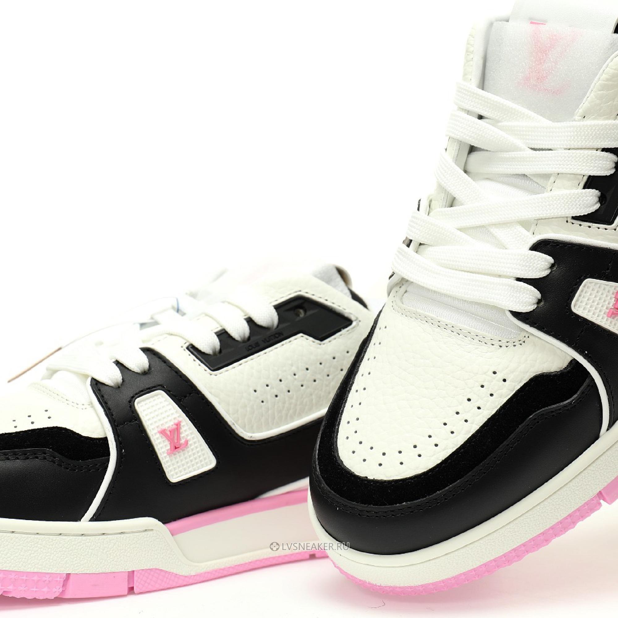 Louis Vuitton LV Trainer "Pink Black White" 1ADF3W Sneakers