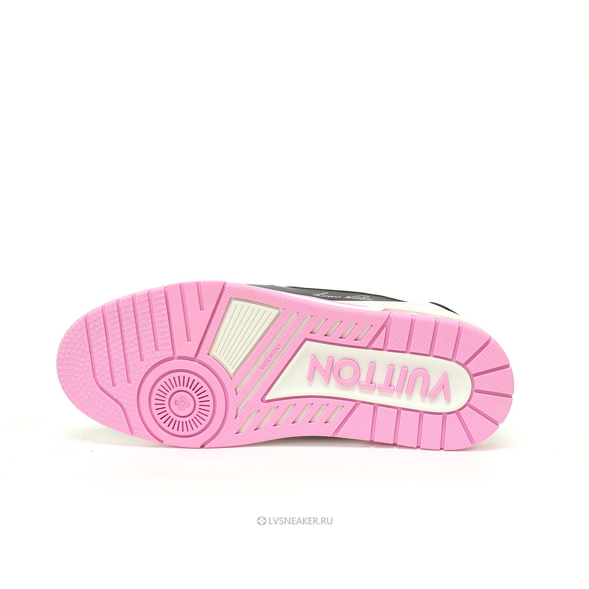 Louis Vuitton LV Trainer "Pink Black White" 1ADF3W Sneakers