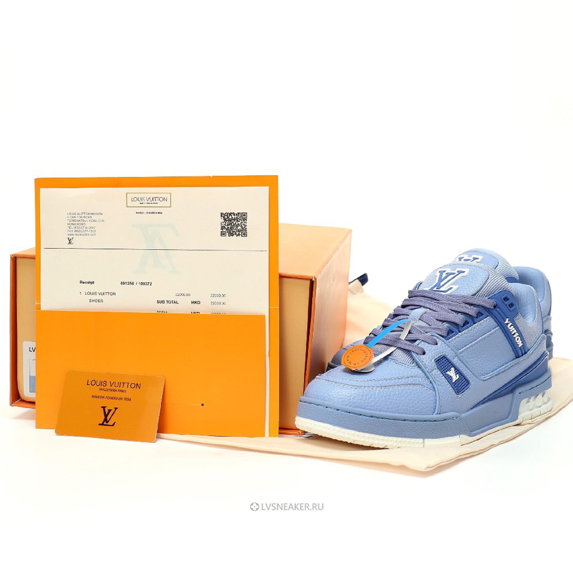 Louis Vuitton LV Trainer "Light Blue" 1ACQ6W Sneakers