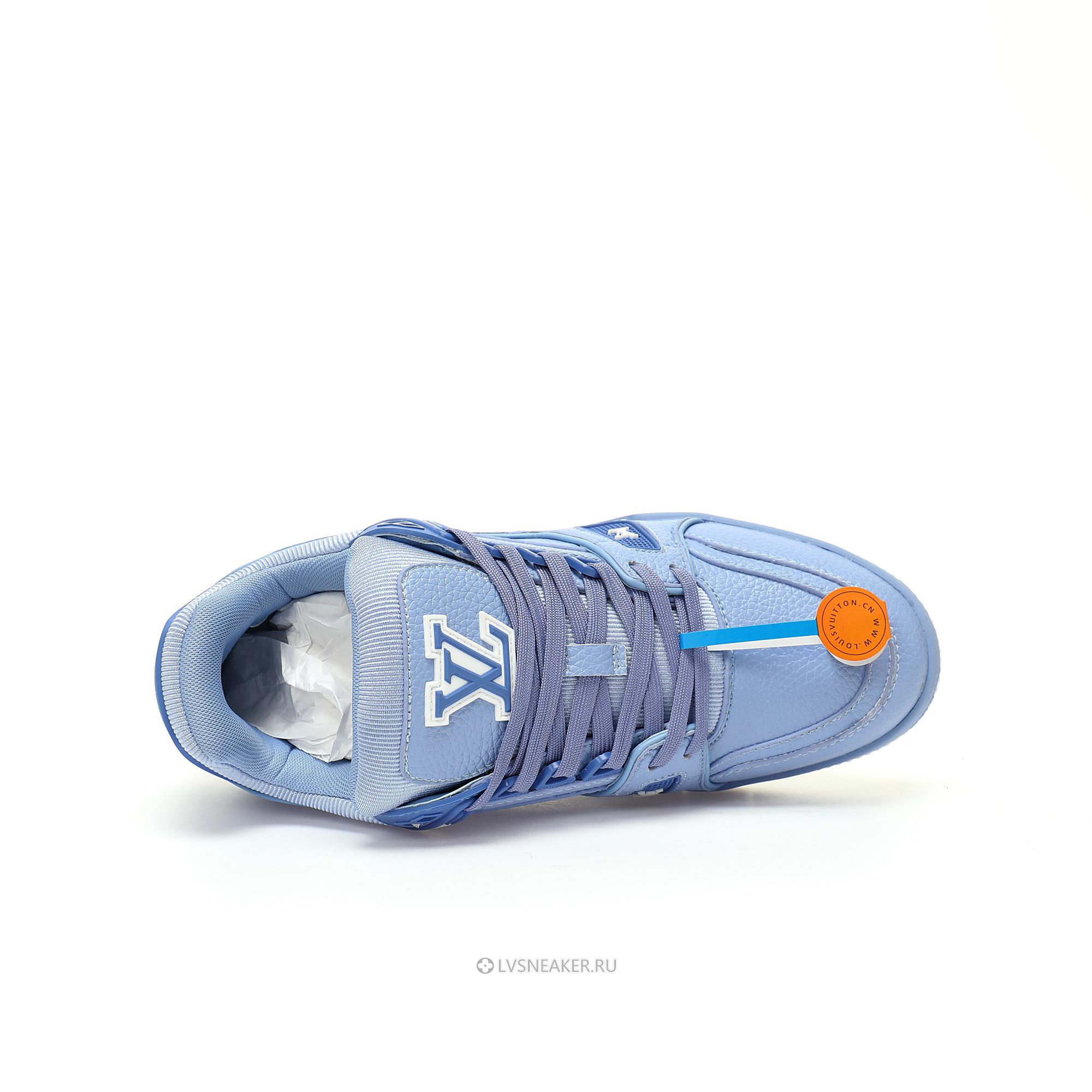 Louis Vuitton LV Trainer "Light Blue" 1ACQ6W Sneakers