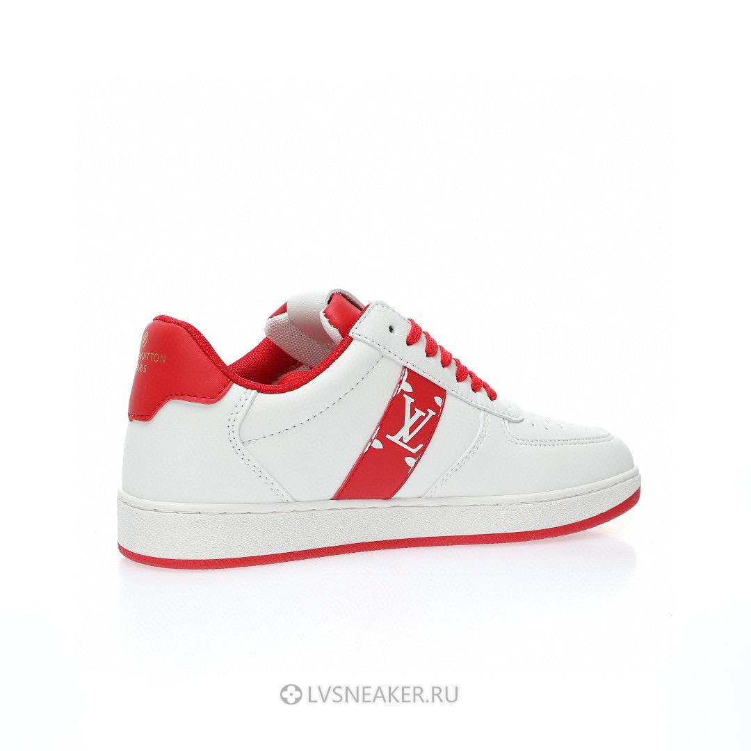 Louis Vuitton LV Rivoli "White with Red Side Monogram Band" 1AAV9J Sneakers