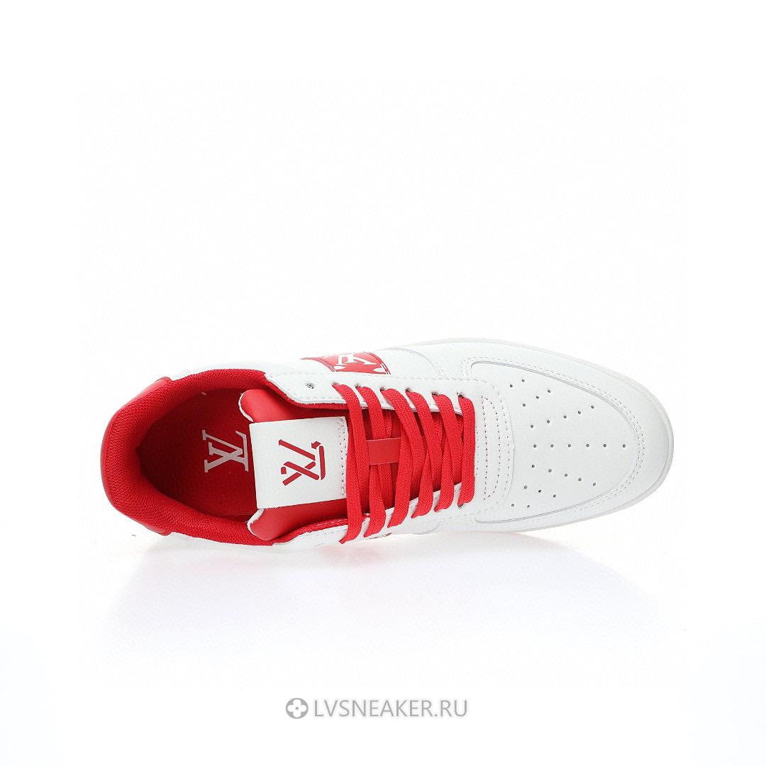 Louis Vuitton LV Rivoli "White with Red Side Monogram Band" 1AAV9J Sneakers