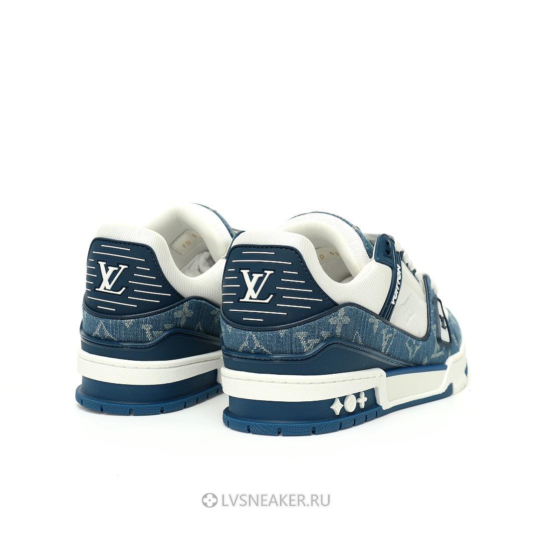 Louis Vuitton LV Trainer "Monogram Denim White Blue" 1A9JGU Sneakers