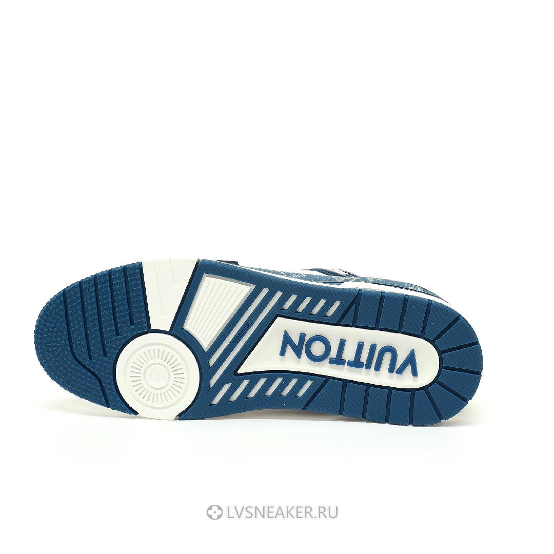 Louis Vuitton LV Trainer "Monogram Denim White Blue" 1A9JGU Sneakers