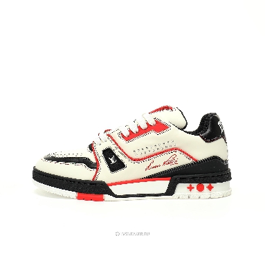 Louis Vuitton LV Trainer "Red Black White" 1AD7JR-2 Sneakers