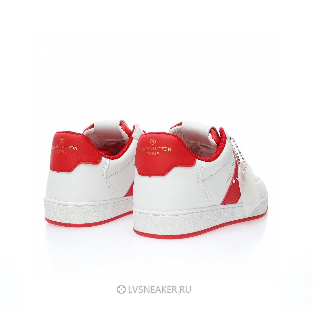 Louis Vuitton LV Rivoli "White with Red Side Monogram Band" 1AAV9J Sneakers