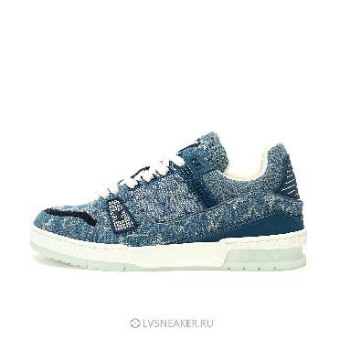 Louis Vuitton LV Trainer "Blue Monogram Denim" 1ADHHX-2 Sneakers