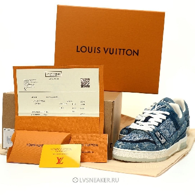 Louis Vuitton LV Trainer "Blue Monogram Denim" 1ADHHX-2 Sneakers