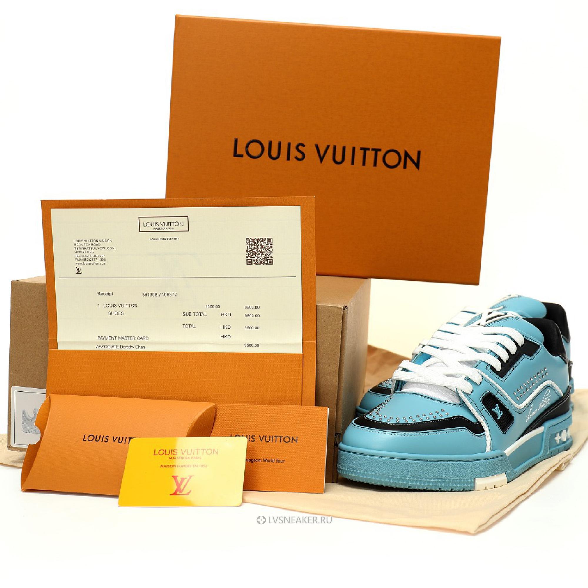 Louis Vuitton LV Trainer "Blue Black" 1AD7K0 Sneakers