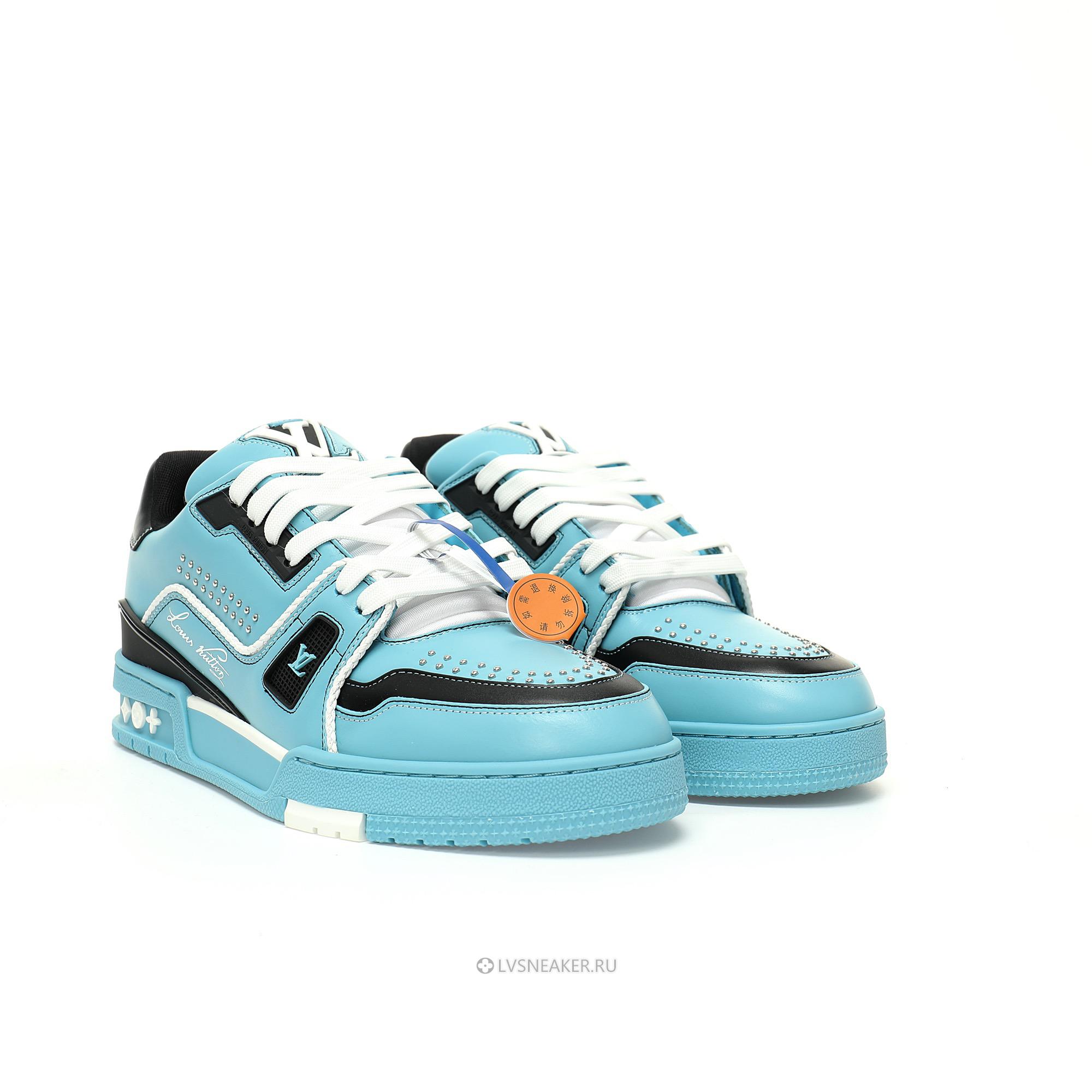 Louis Vuitton LV Trainer "Blue Black" 1AD7K0 Sneakers