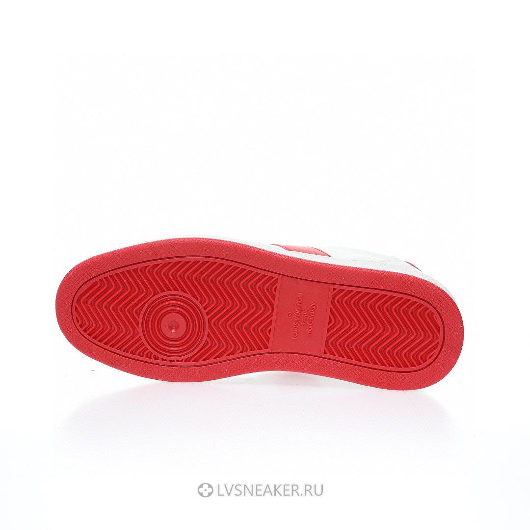 Louis Vuitton LV Rivoli "White with Red Side Monogram Band" 1AAV9J Sneakers