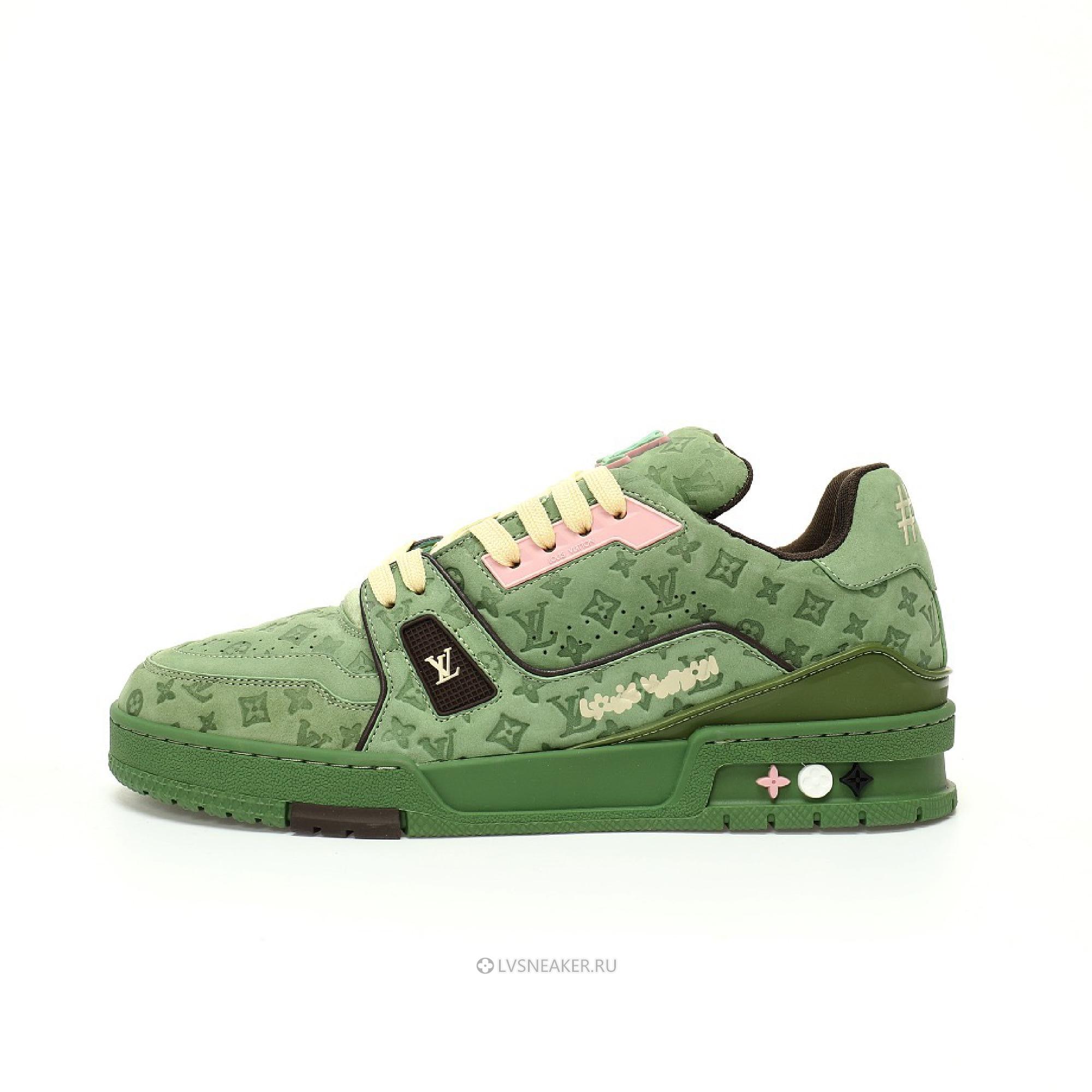 Louis Vuitton LV x Tyler the Creator Trainer "Green" 1ACR6C Sneakers