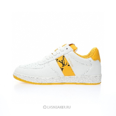Louis Vuitton LV Rivoli "White with Yellow Side Monogram Band" 1AAV9J-2 Sneakers