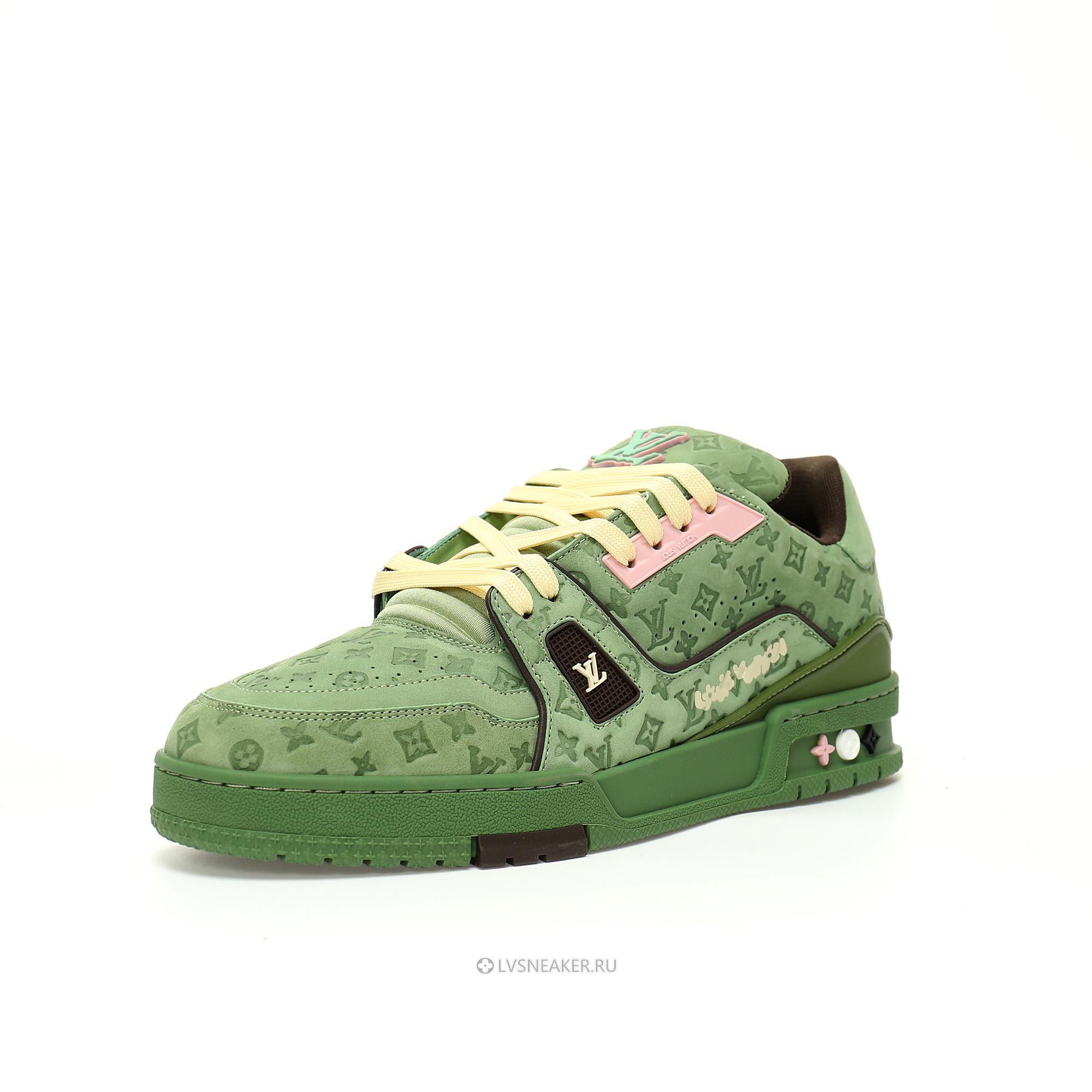 Louis Vuitton LV x Tyler the Creator Trainer "Green" 1ACR6C Sneakers