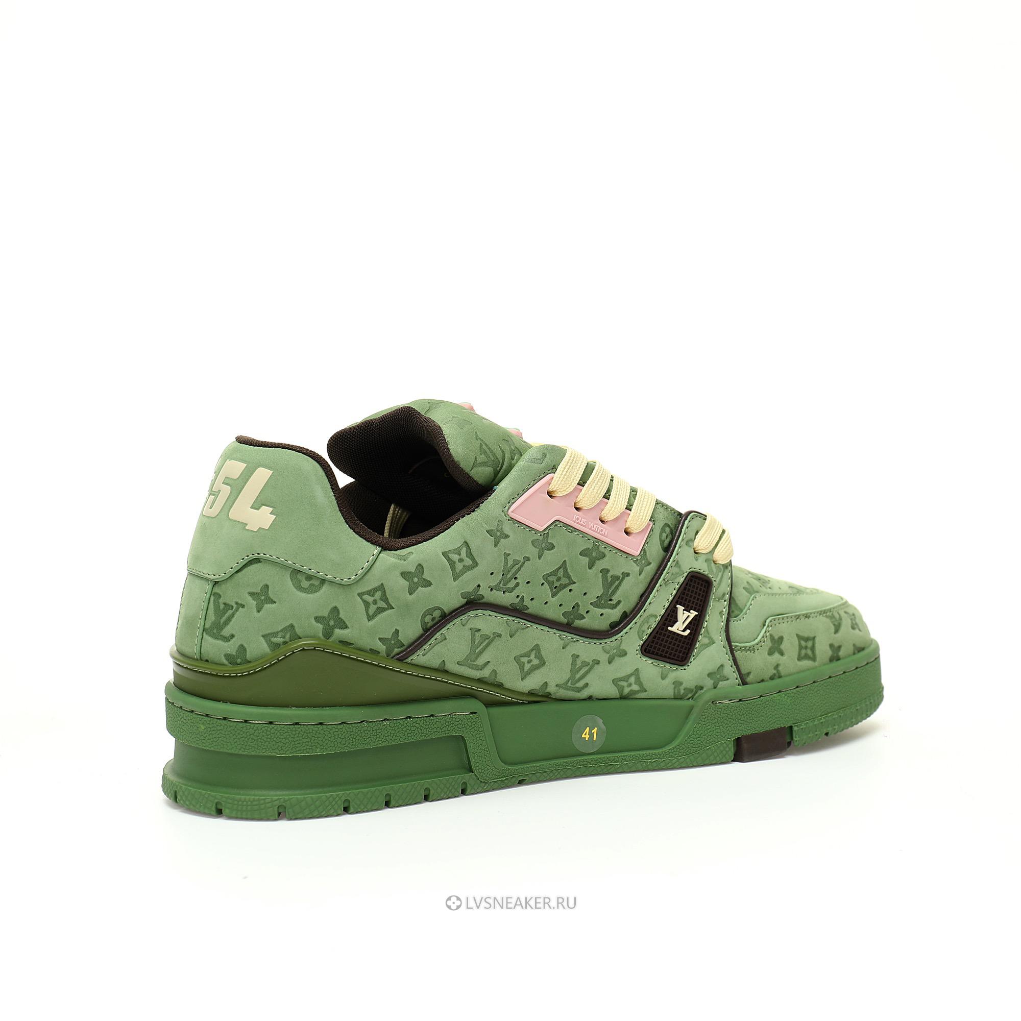 Louis Vuitton LV x Tyler the Creator Trainer "Green" 1ACR6C Sneakers