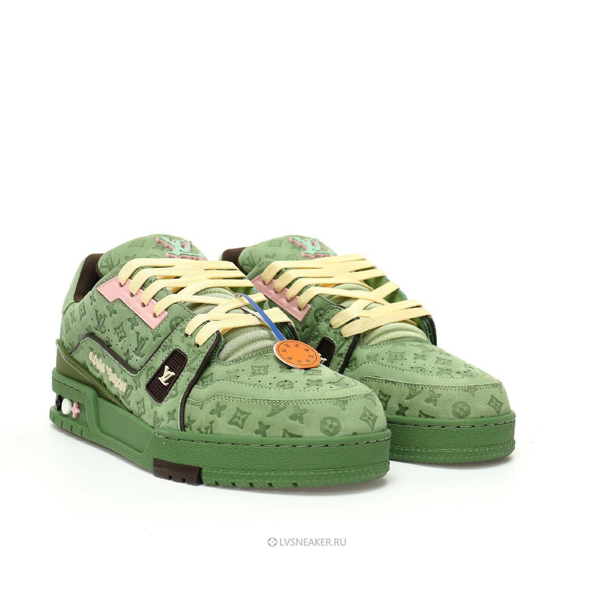 Louis Vuitton LV x Tyler the Creator Trainer "Green" 1ACR6C Sneakers