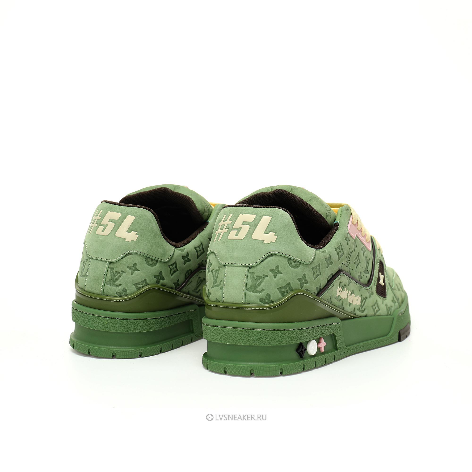 Louis Vuitton LV x Tyler the Creator Trainer "Green" 1ACR6C Sneakers