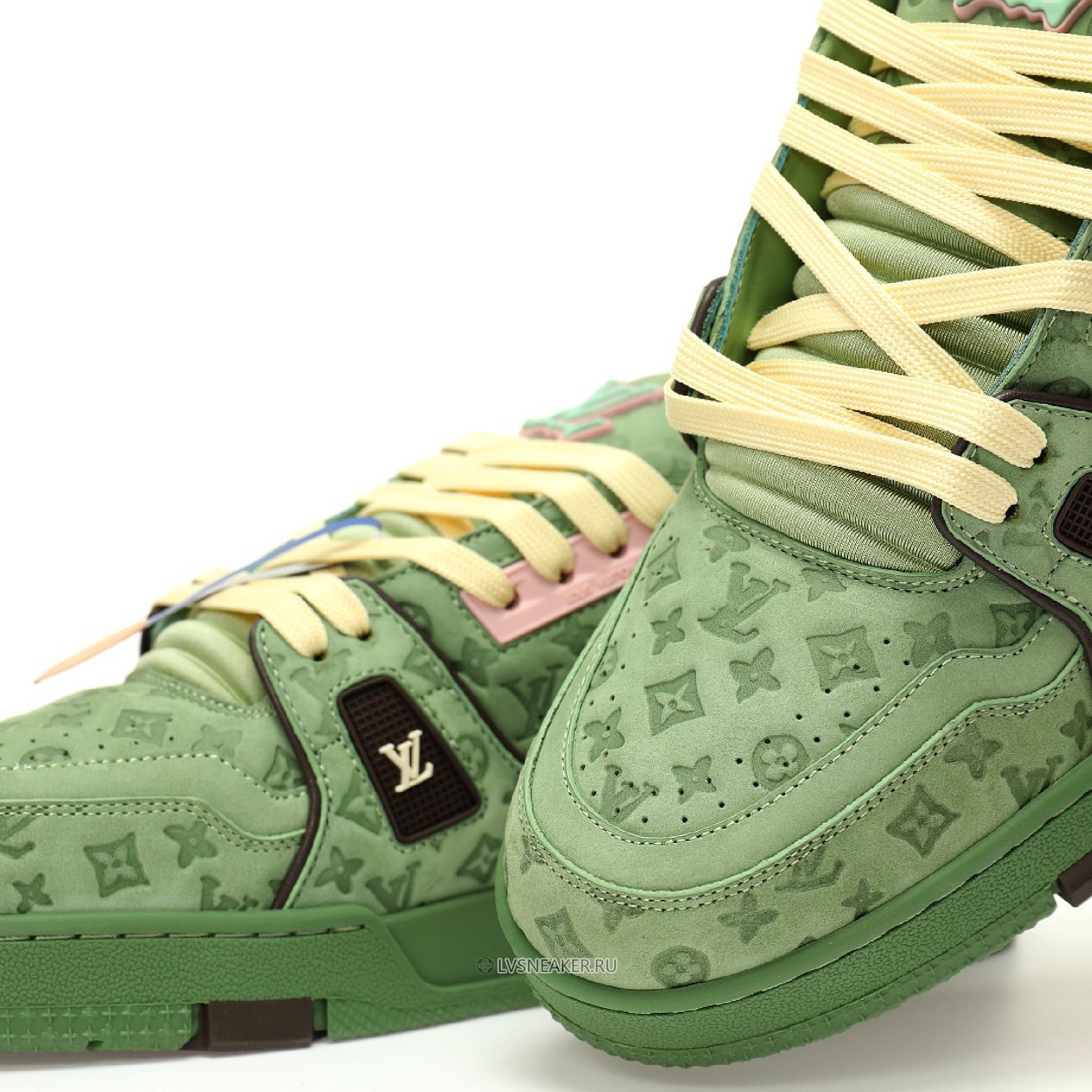 Louis Vuitton LV x Tyler the Creator Trainer "Green" 1ACR6C Sneakers