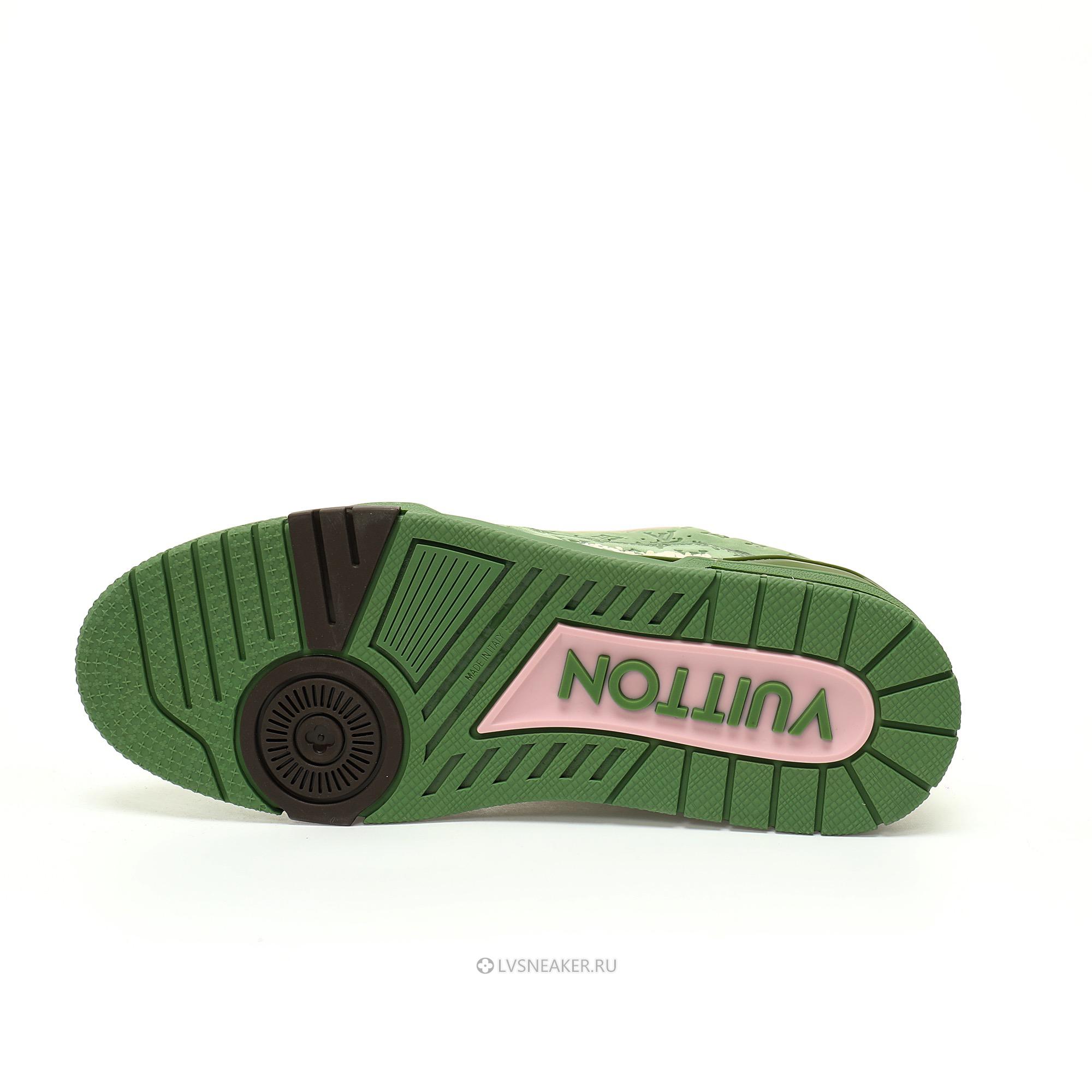 Louis Vuitton LV x Tyler the Creator Trainer "Green" 1ACR6C Sneakers