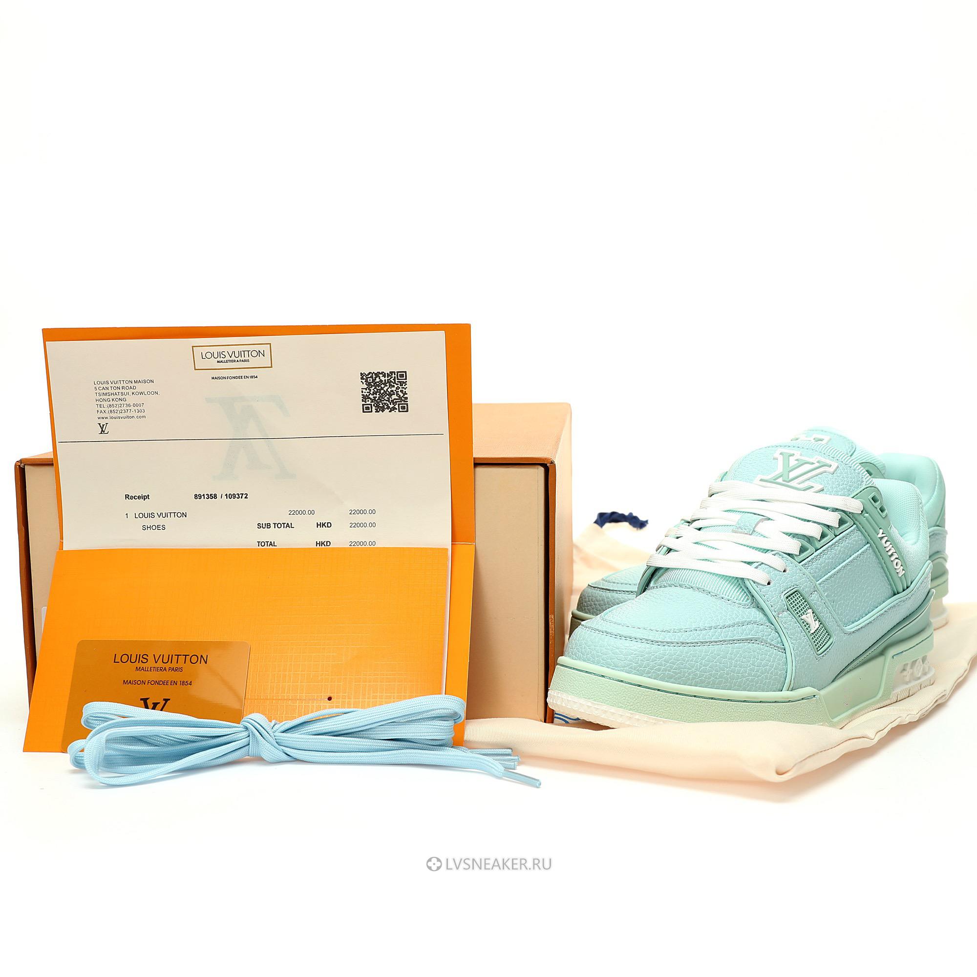 Louis Vuitton LV Trainer "Green" 1ACRN1 Sneakers