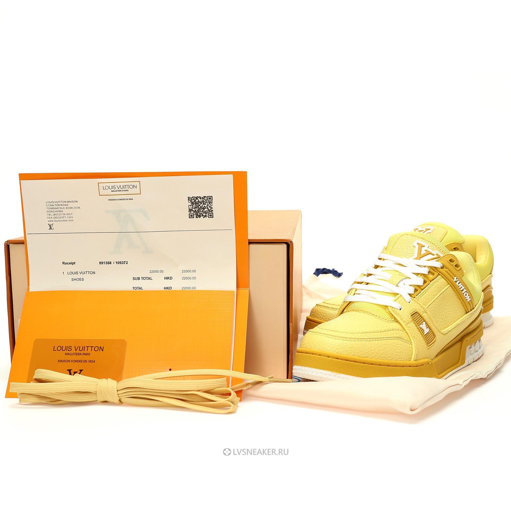 Louis Vuitton LV Trainer "Yellow" 1ACRM8-2 Sneakers
