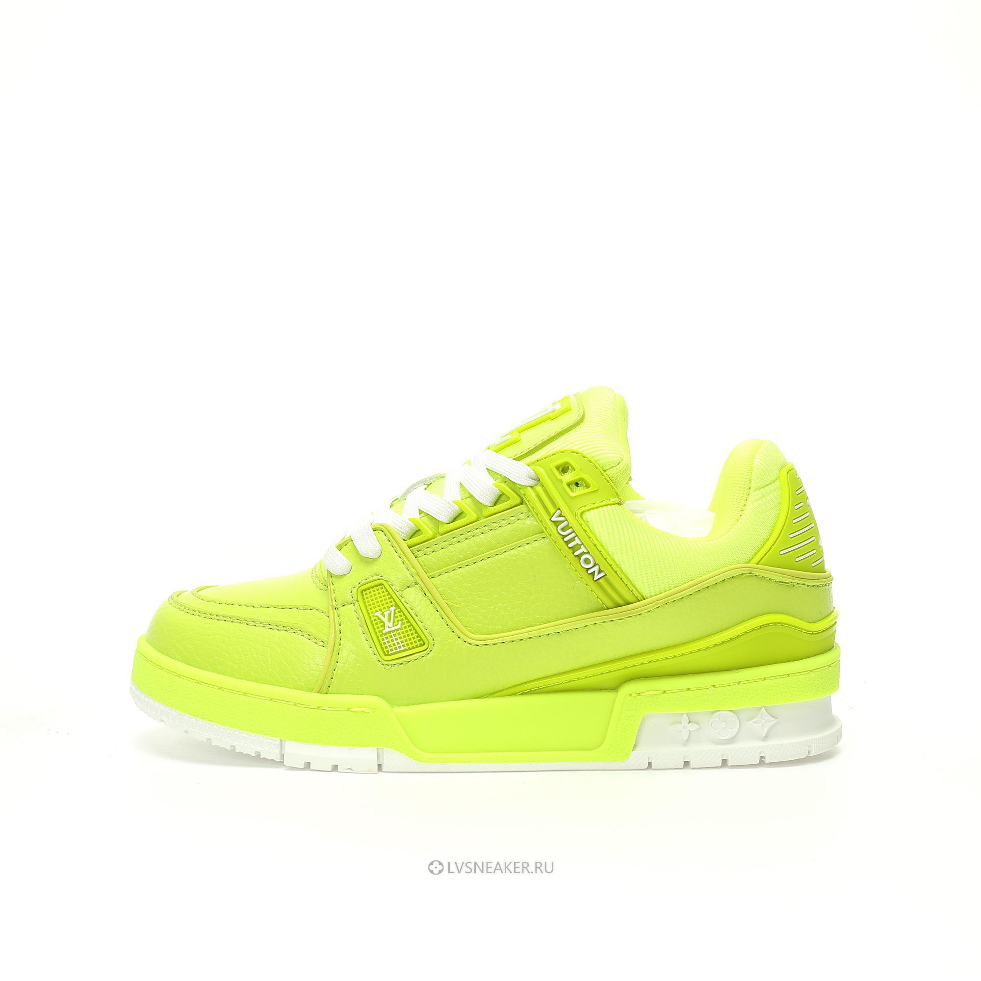 Louis Vuitton LV Trainer "Yellow Neon" 1ADEZN-2 Sneakers