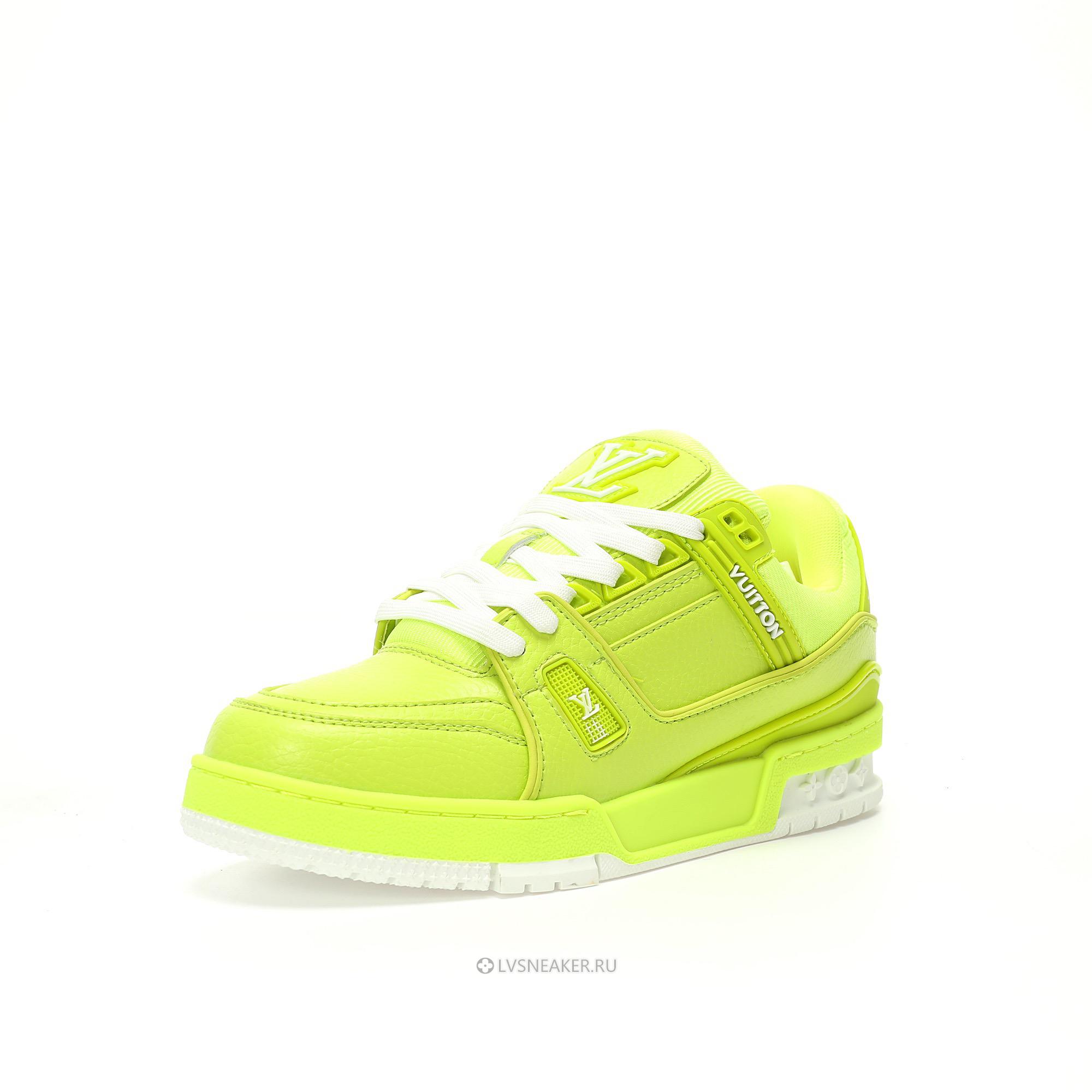 Louis Vuitton LV Trainer "Yellow Neon" 1ADEZN-2 Sneakers