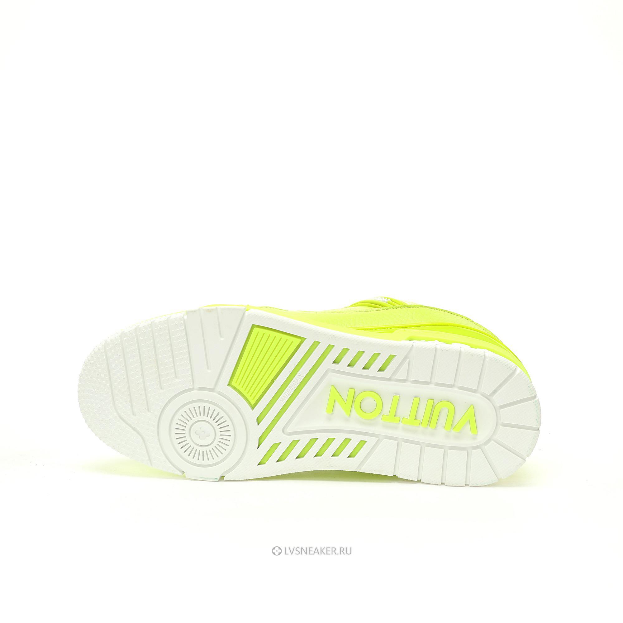 Louis Vuitton LV Trainer "Yellow Neon" 1ADEZN-2 Sneakers