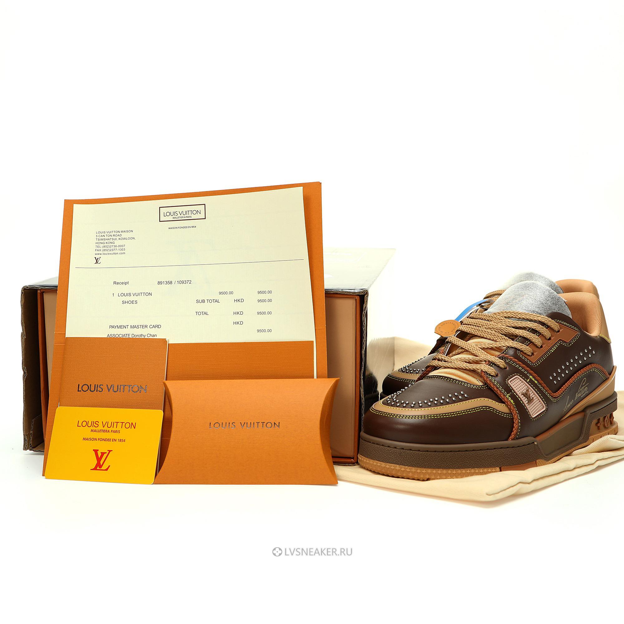 Louis Vuitton LV Trainer "Marron Brown" 1AD7L8 Sneakers