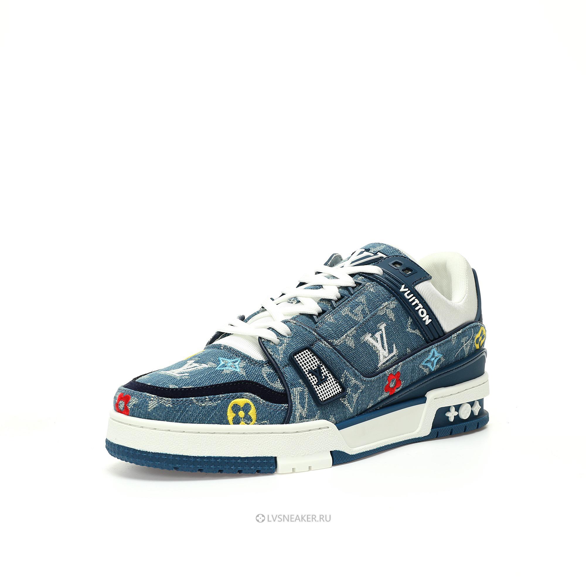 Louis Vuitton LV Trainer "Monogram Denim Print Blue" 1A7S53-2 Sneakers
