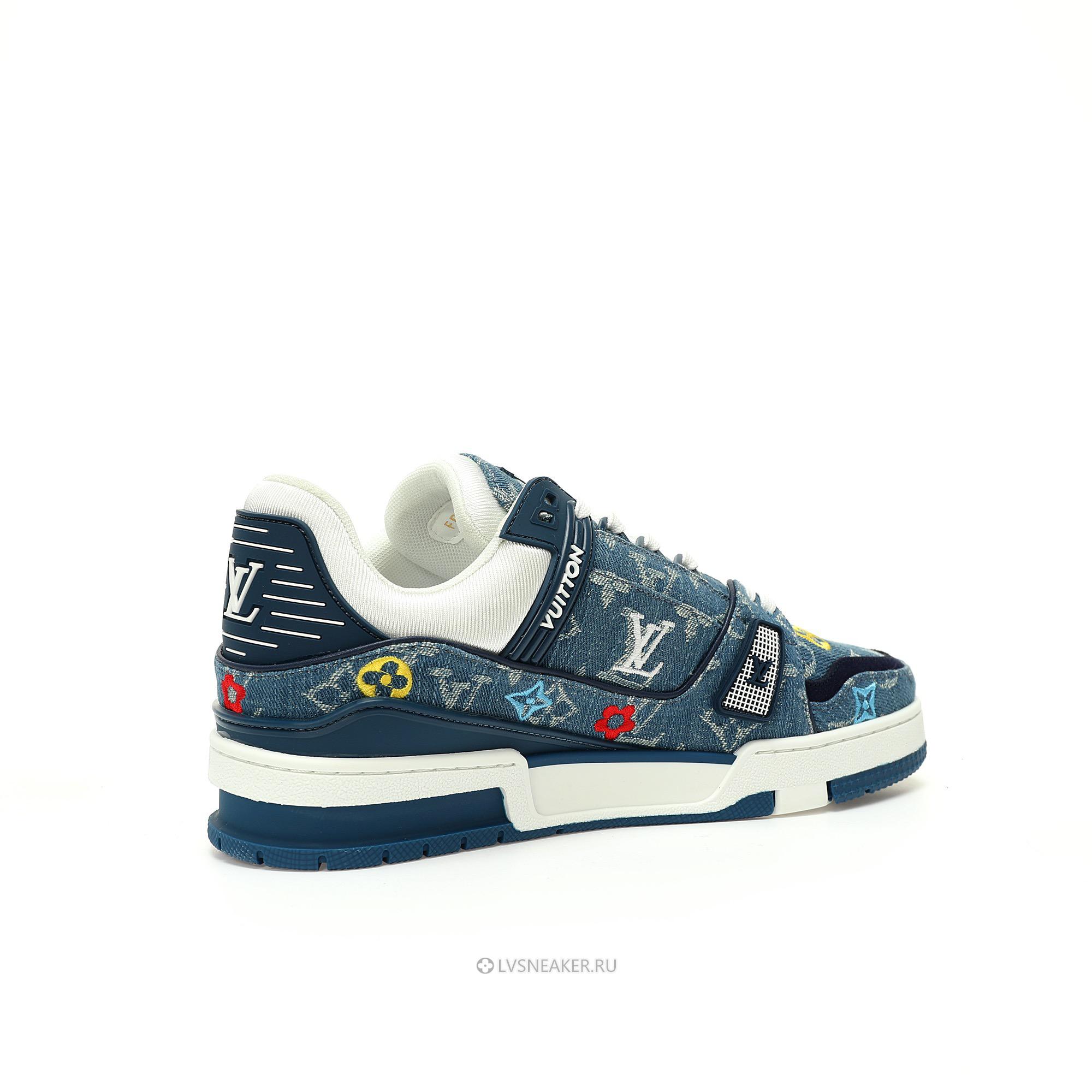Louis Vuitton LV Trainer "Monogram Denim Print Blue" 1A7S53-2 Sneakers