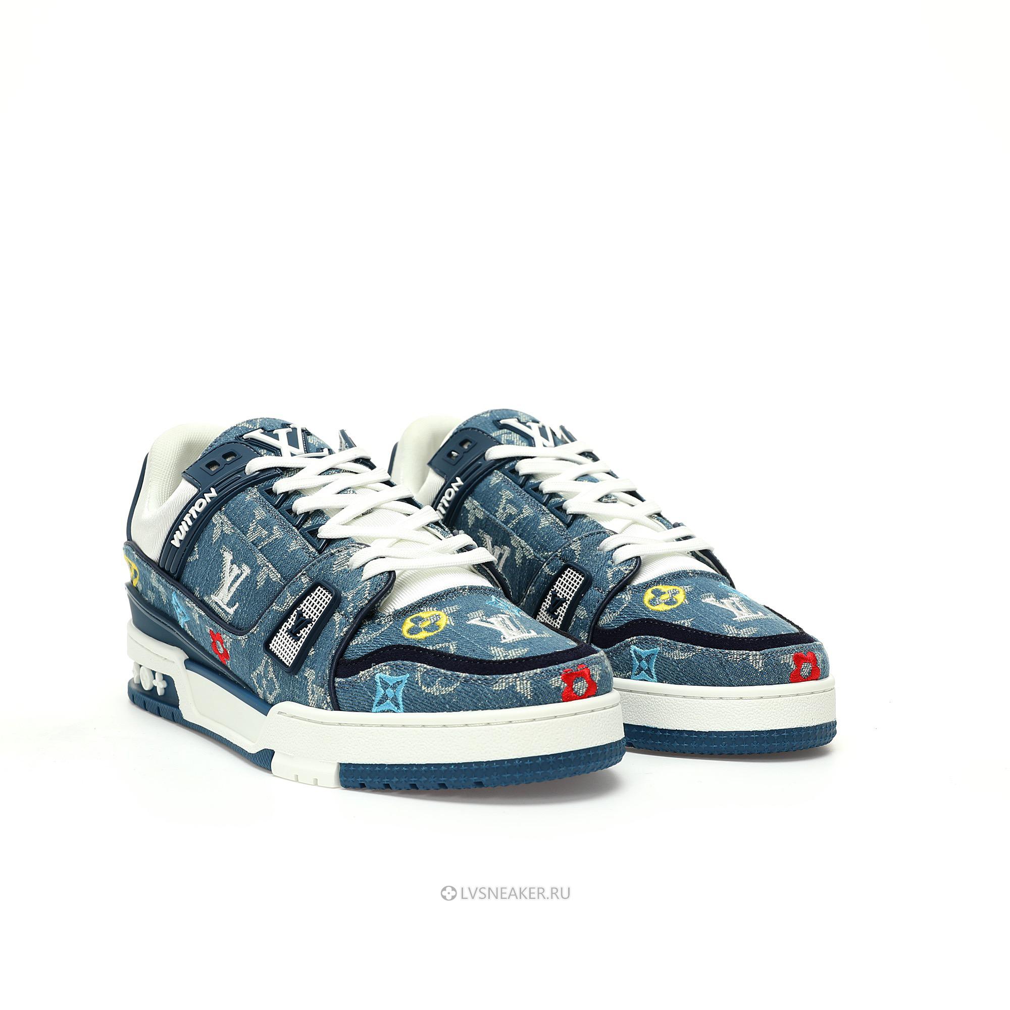 Louis Vuitton LV Trainer "Monogram Denim Print Blue" 1A7S53-2 Sneakers