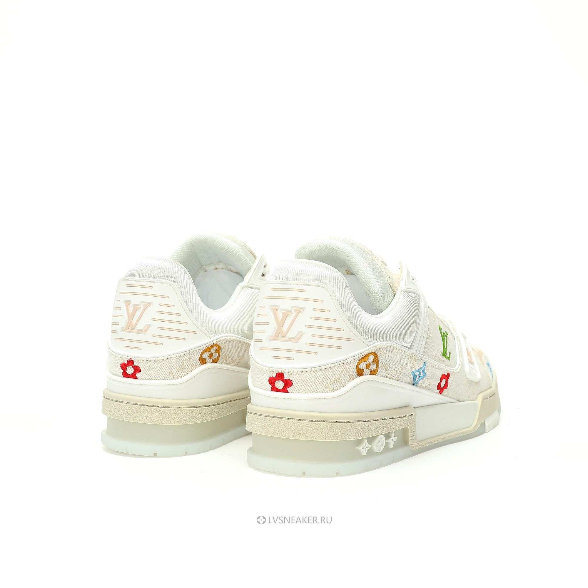 Louis Vuitton LV Trainer "Monogram Denim Print Beige" 1A7S53-3 Sneakers