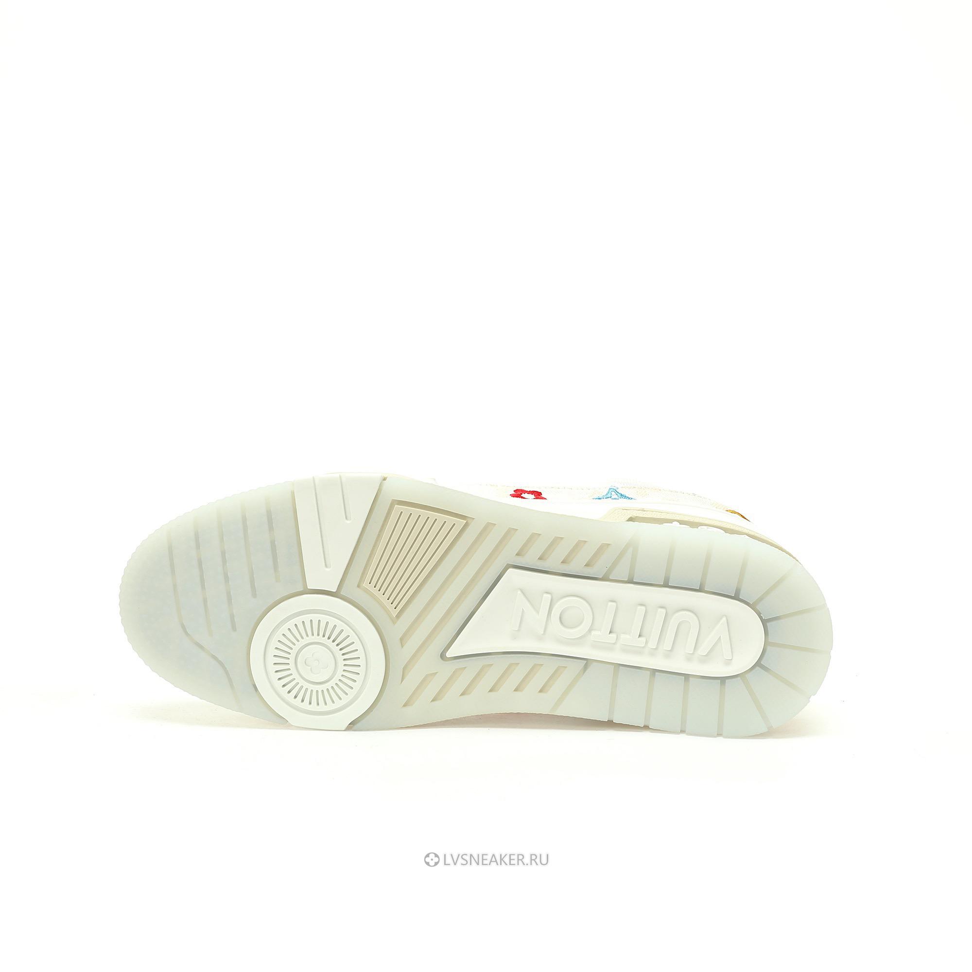 Louis Vuitton LV Trainer "Monogram Denim Print Beige" 1A7S53-3 Sneakers