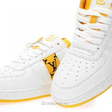 Louis Vuitton LV Rivoli "White with Yellow Side Monogram Band" 1AAV9J-2 Sneakers