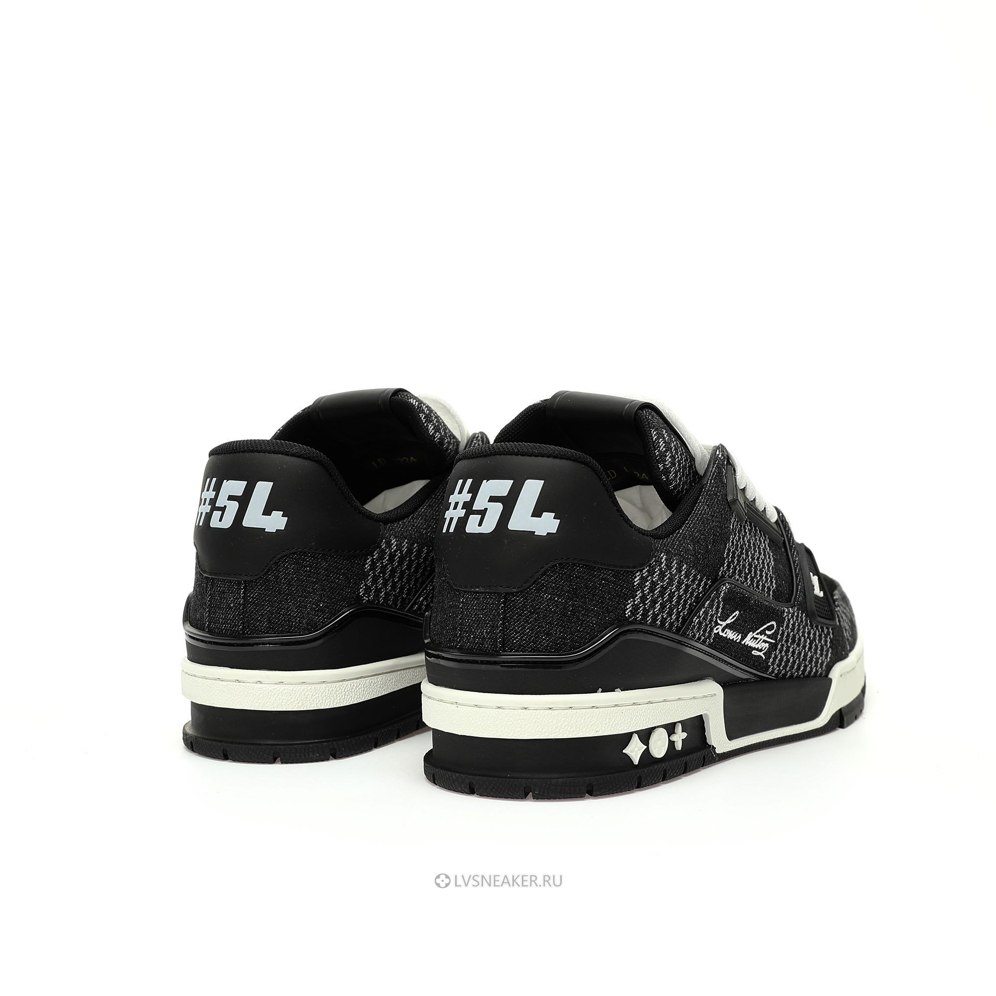 Louis Vuitton LV Trainer "Black Damier 3D Denim" 1AD6E3 Sneakers