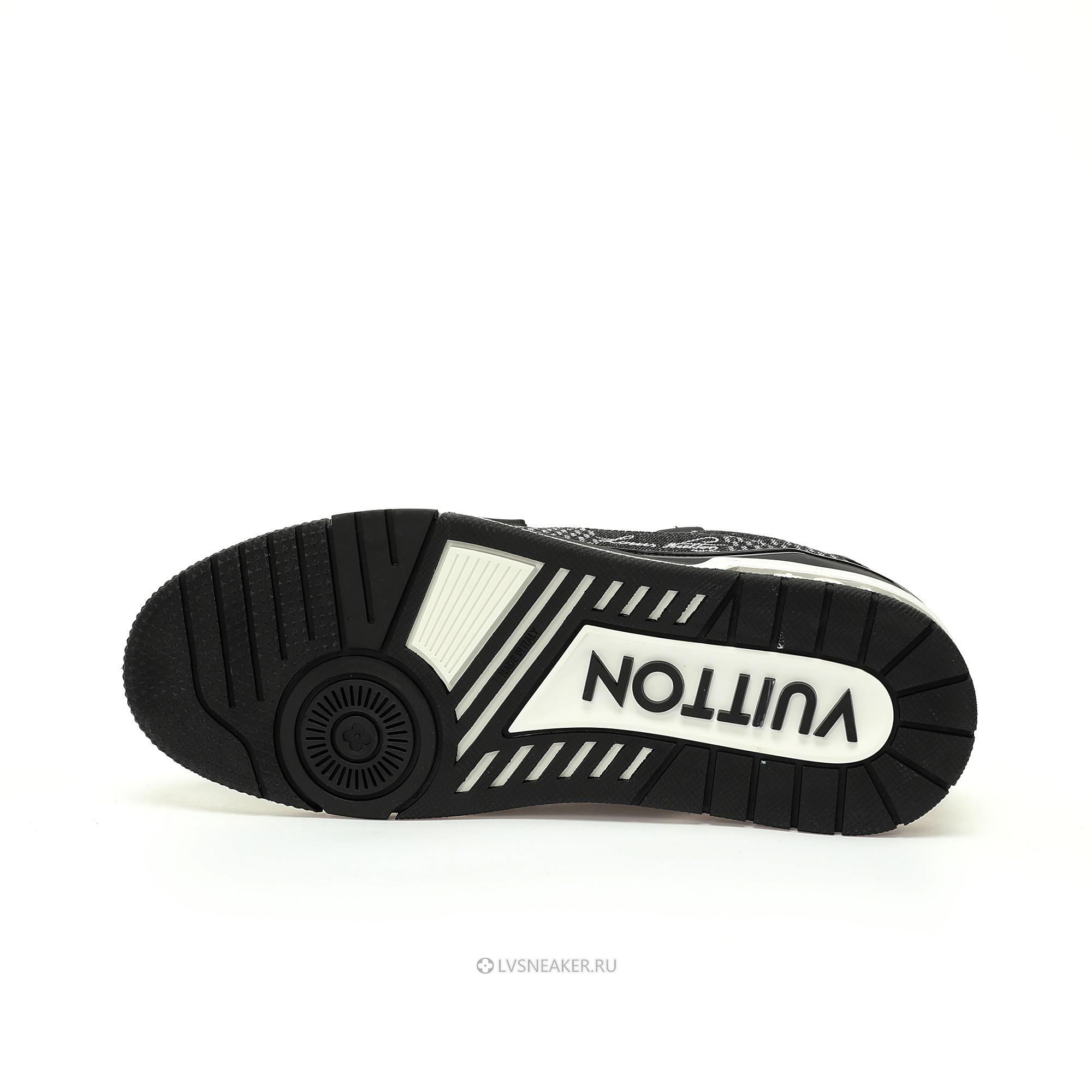 Louis Vuitton LV Trainer "Black Damier 3D Denim" 1AD6E3 Sneakers