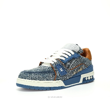 Louis Vuitton LV Trainer "Blue Damier 3D Denim" 1AD6DO Sneakers