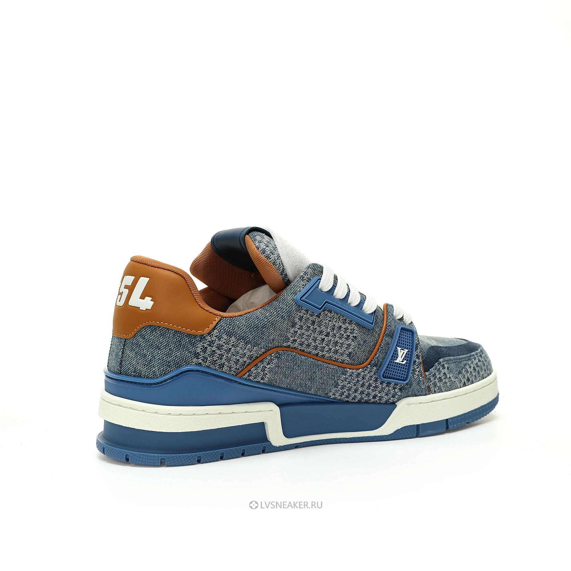 Louis Vuitton LV Trainer "Blue Damier 3D Denim" 1AD6DO Sneakers