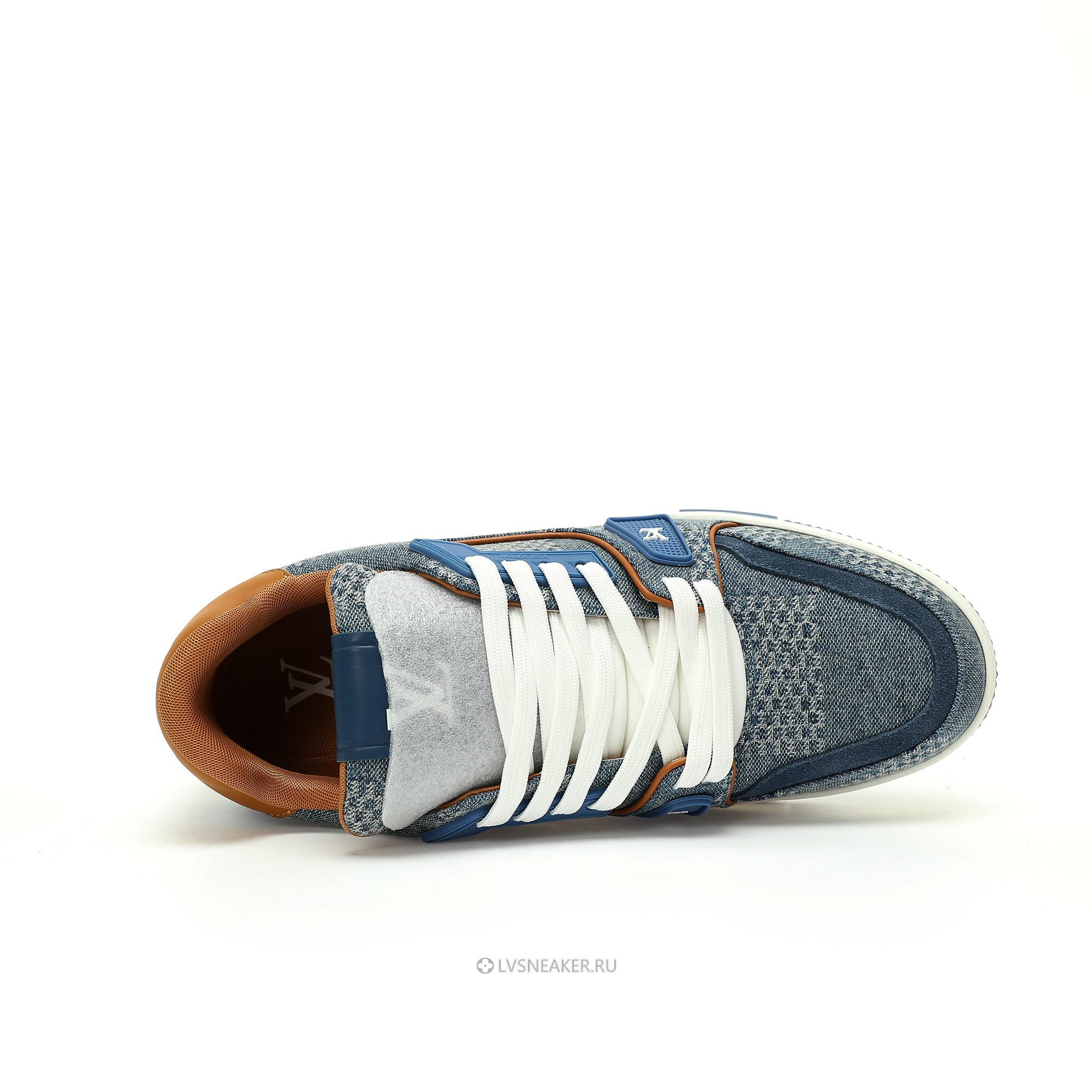 Louis Vuitton LV Trainer "Blue Damier 3D Denim" 1AD6DO Sneakers
