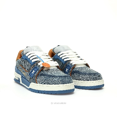 Louis Vuitton LV Trainer "Blue Damier 3D Denim" 1AD6DO Sneakers