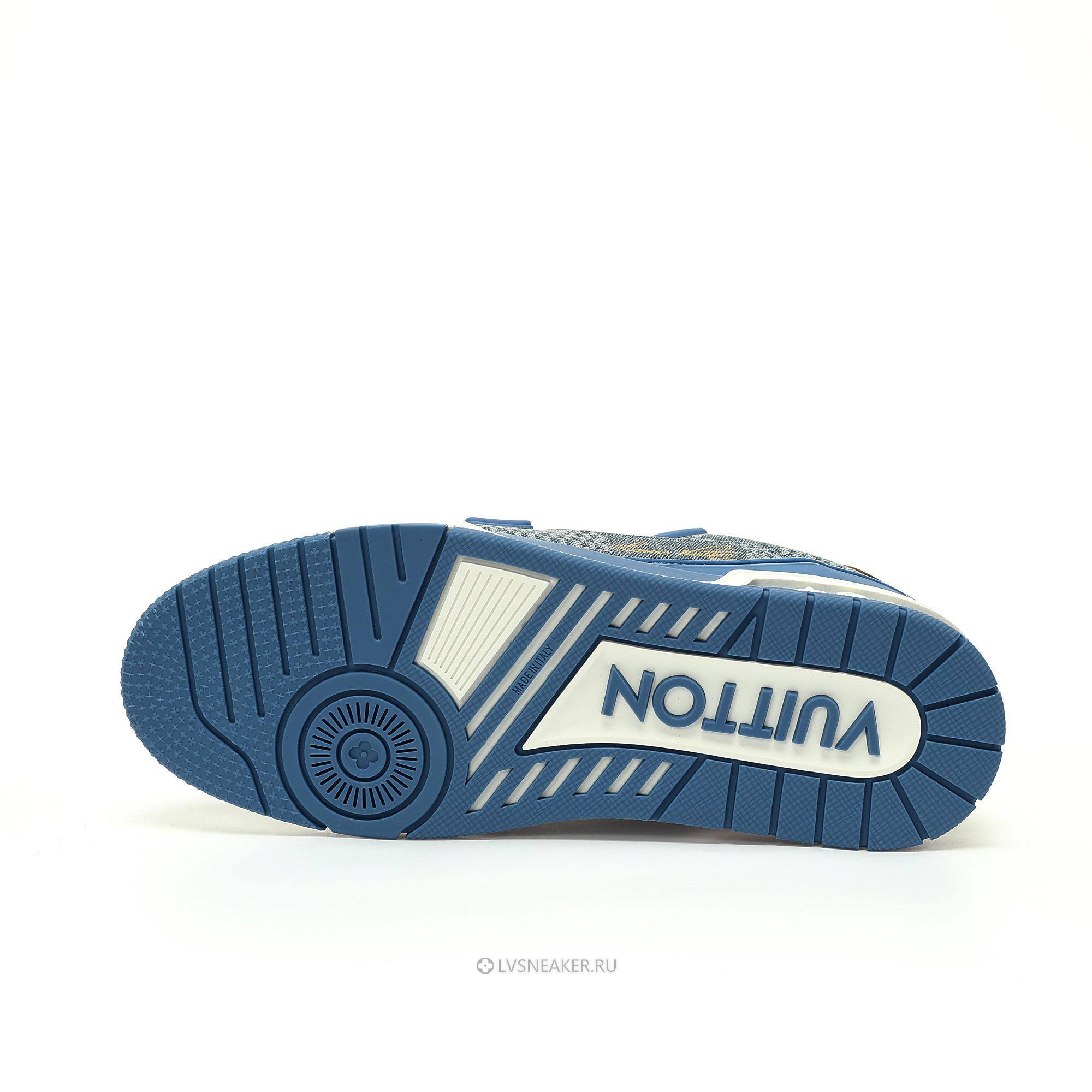Louis Vuitton LV Trainer "Blue Damier 3D Denim" 1AD6DO Sneakers